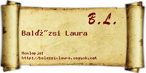Balázsi Laura névjegykártya